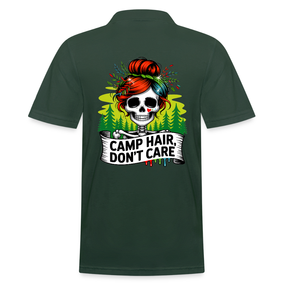 CAMP HAIR, DON´T CARE | Männer Poloshirt - Tannengrün