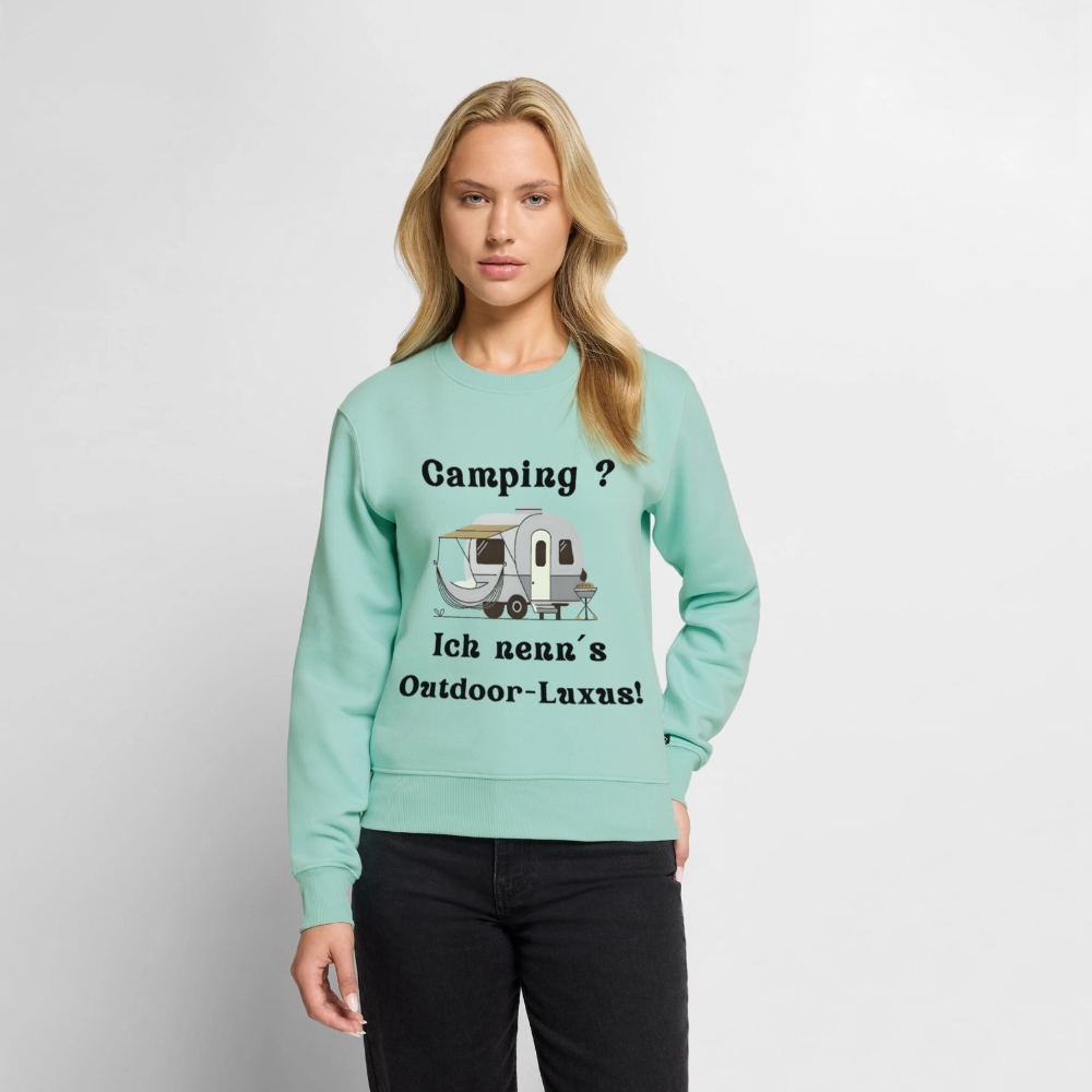 Camping? Ich nenn´s Outdoor - Luxus! | Frauen Premium Pullover - Mint 