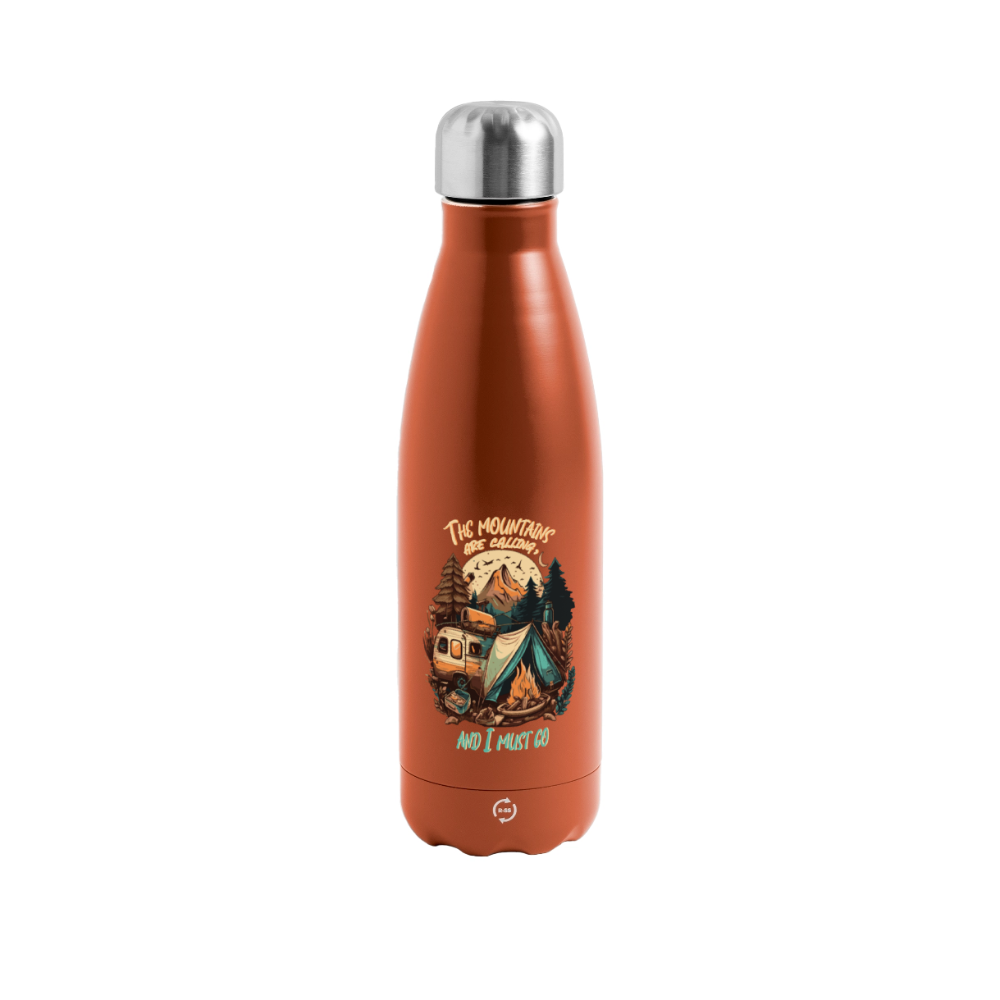 THE MOUNTAINS ARE CALLING | Thermosflasche 500 ml - Terra