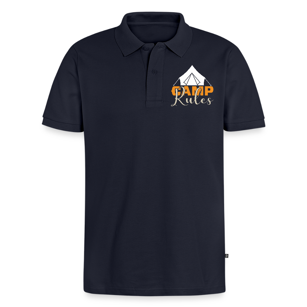 CAMP RULES | Männer Premium Bio Polo Shirt - Navy