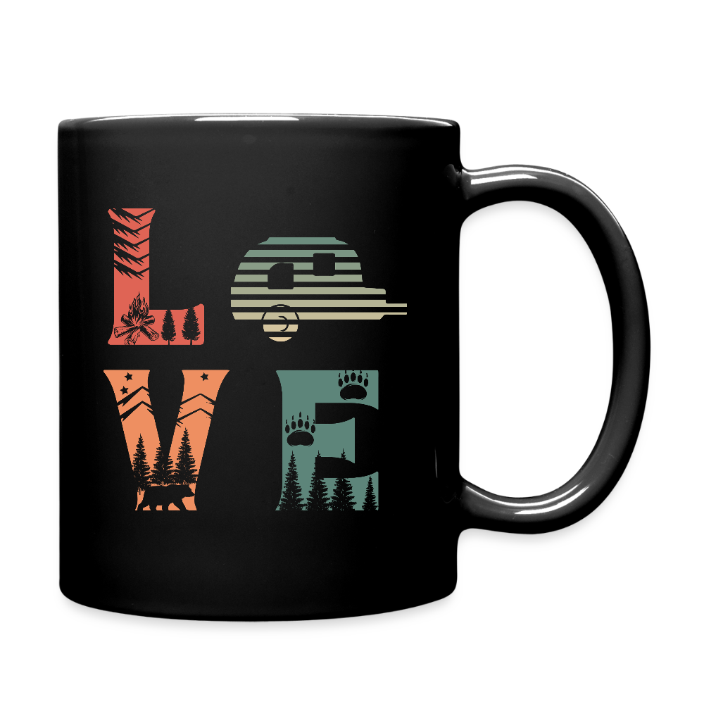 LOVE | Tasse einfarbig - Schwarz