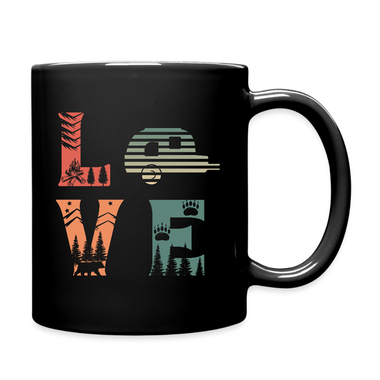 LOVE | Tasse einfarbig - Schwarz