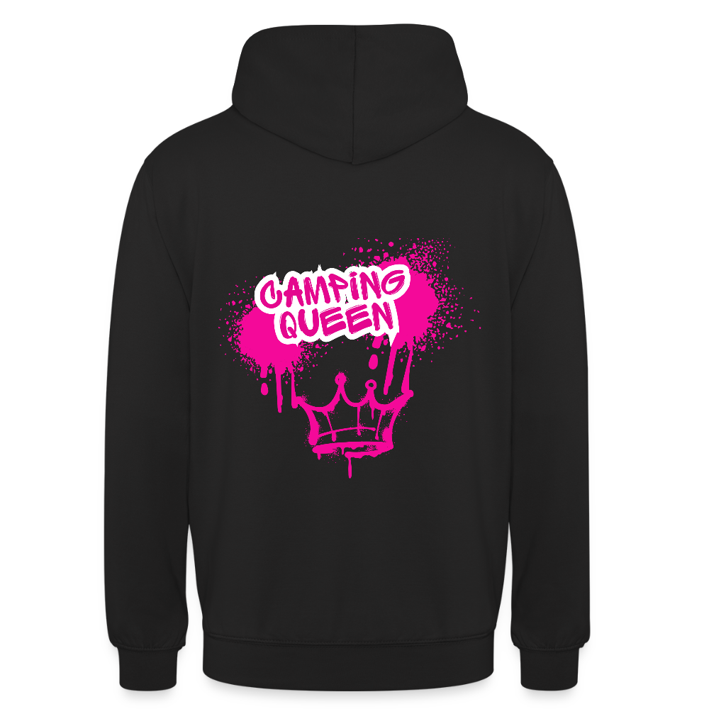 CAMPING QUEEN | Unisex Hoodie - Schwarz