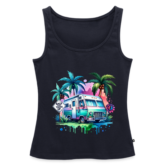 Wohnmobil unter Palmen | Frauen Premium Tank Top - Navy
