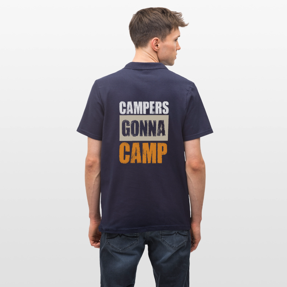 CAMPERS GONNA CAMP | Männer Poloshirt - Navy