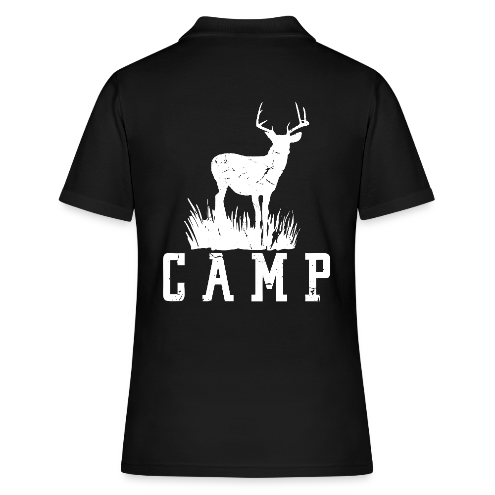Camp | Frauen Polo Shirt - Schwarz