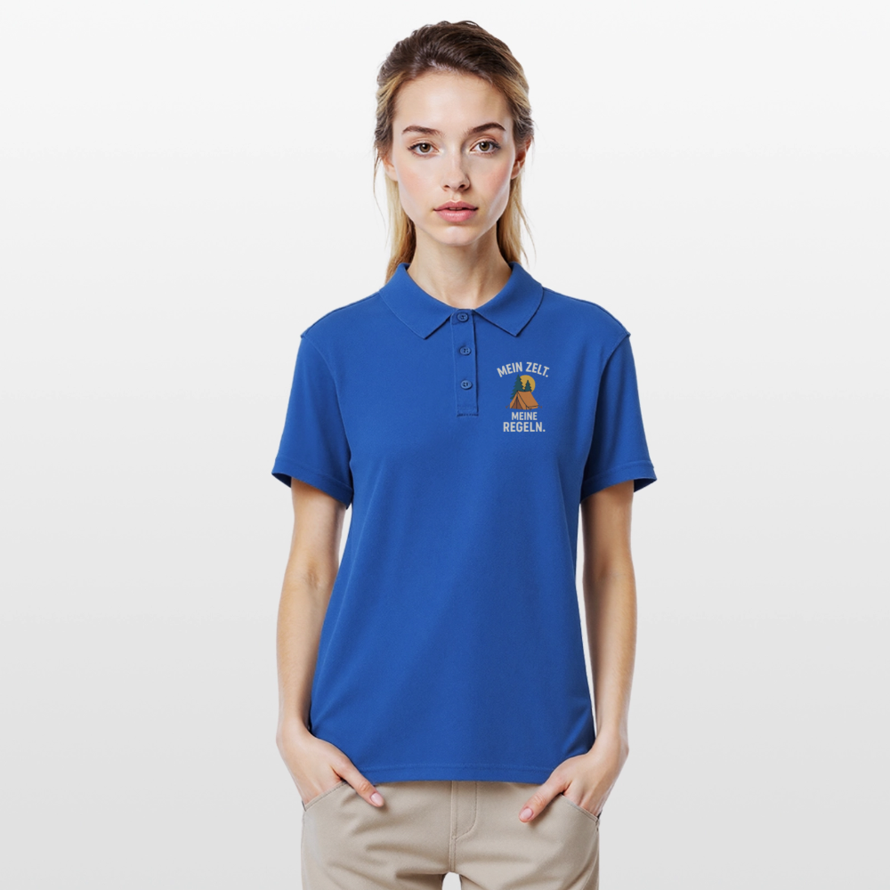 Mein Zelt. Meine Regeln. | Frauen Polo Shirt - Royalblau