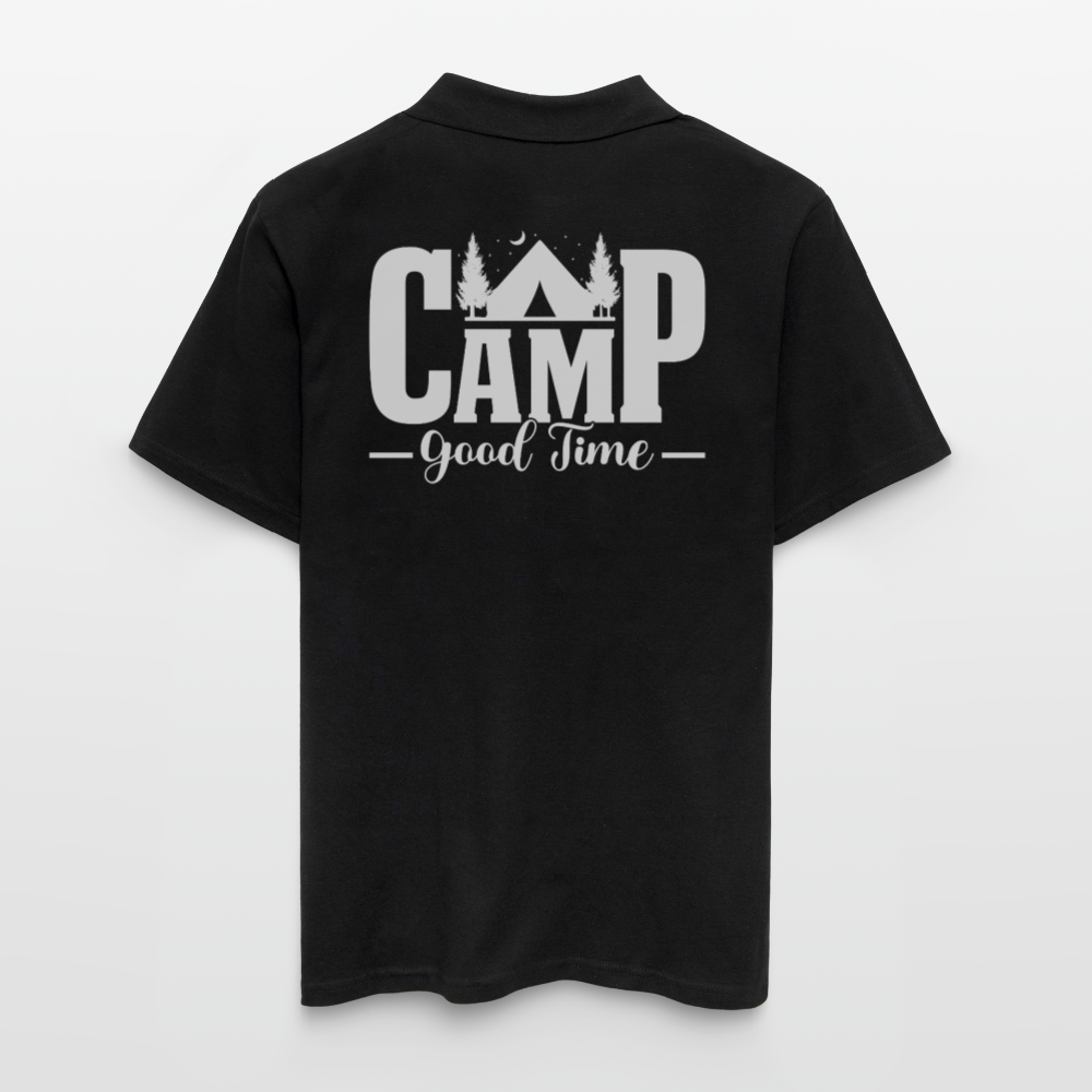 CAMP -GOOD TIME- | Männer Poloshirt - Schwarz