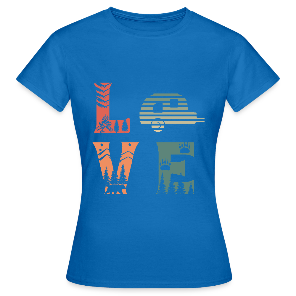 LOVE | Frauen T-Shirt - Royalblau