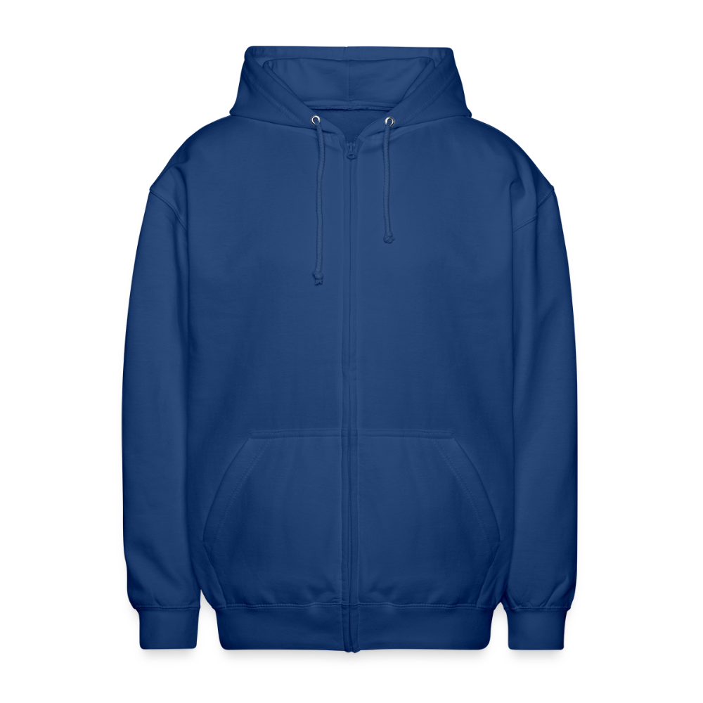 BORN TO CAMP FORCED TO WORK | Unisex Kapuzenjacke - Royalblau