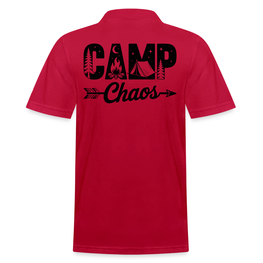 CAMP CHAOS | Männer Poloshirt - cherry red