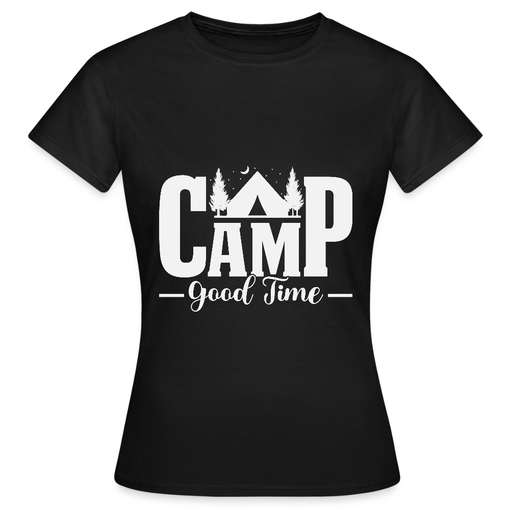 CAMP -GOOD TIME- | Frauen T-Shirt - Schwarz