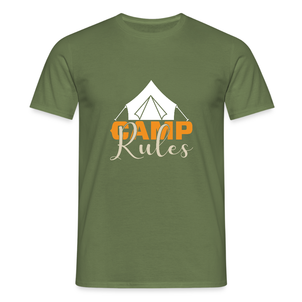 CAMP RULES | Männer T-Shirt - Militärgrün