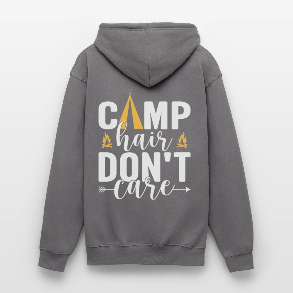 CAMP HAIR DON´T CARE | Unisex Hoodie - Mittelgrau