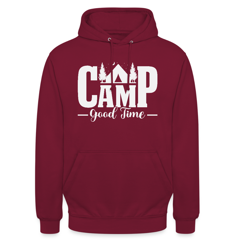 CAMP - GOOD TIME- | Unisex Hoodie - Bordeaux