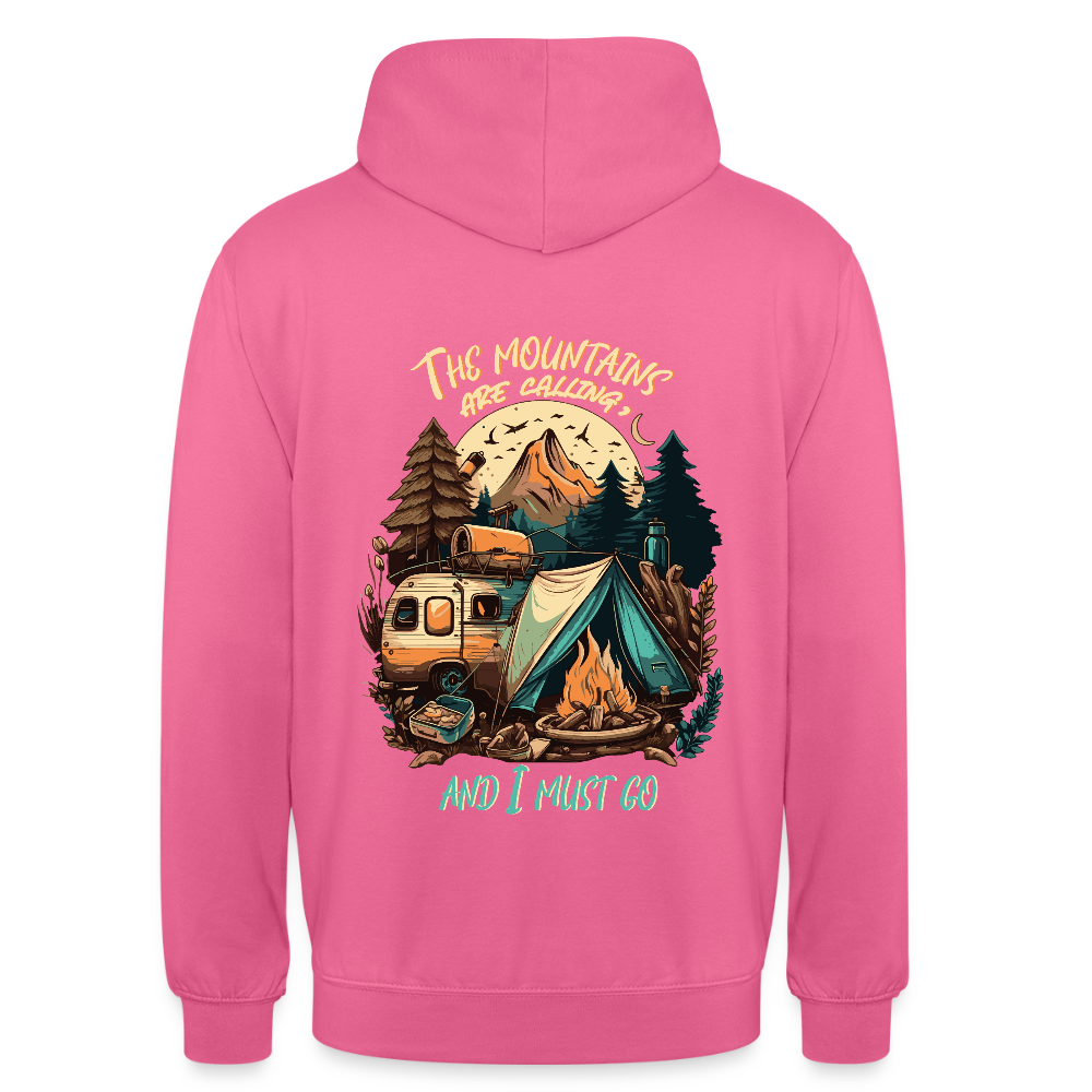 THE MOUNTAINS ARE CALLING | Unisex Hoodie - Pink