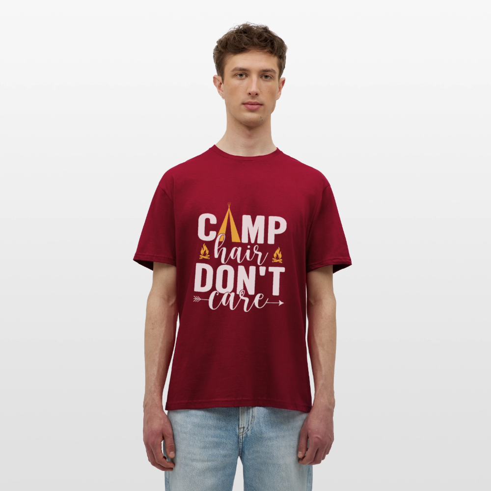CAMP HAIR DON´T CARE | Männer T-Shirt - Ziegelrot