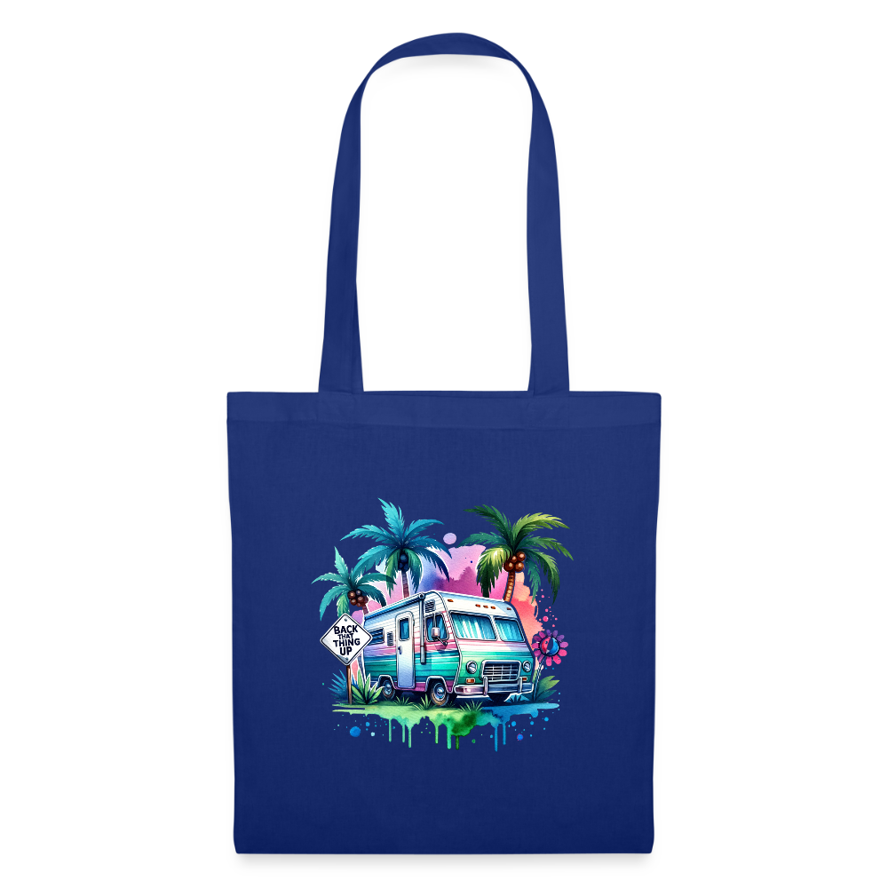 Wohnmobil unter Palmen | Stoffbeutel - Royalblau