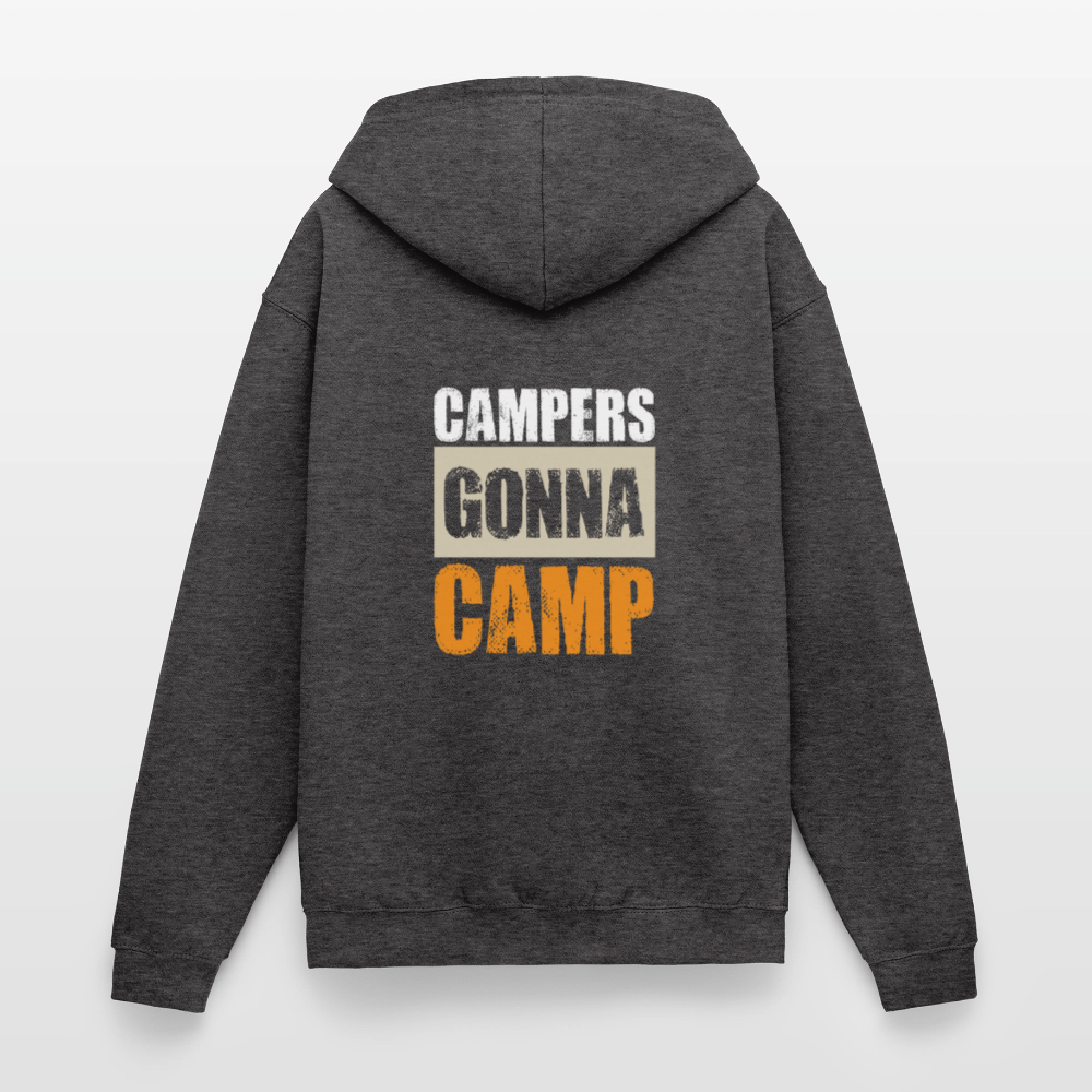 CAMPERS GONNA CAMP | Unisex Kapuzenjacke - Anthrazit