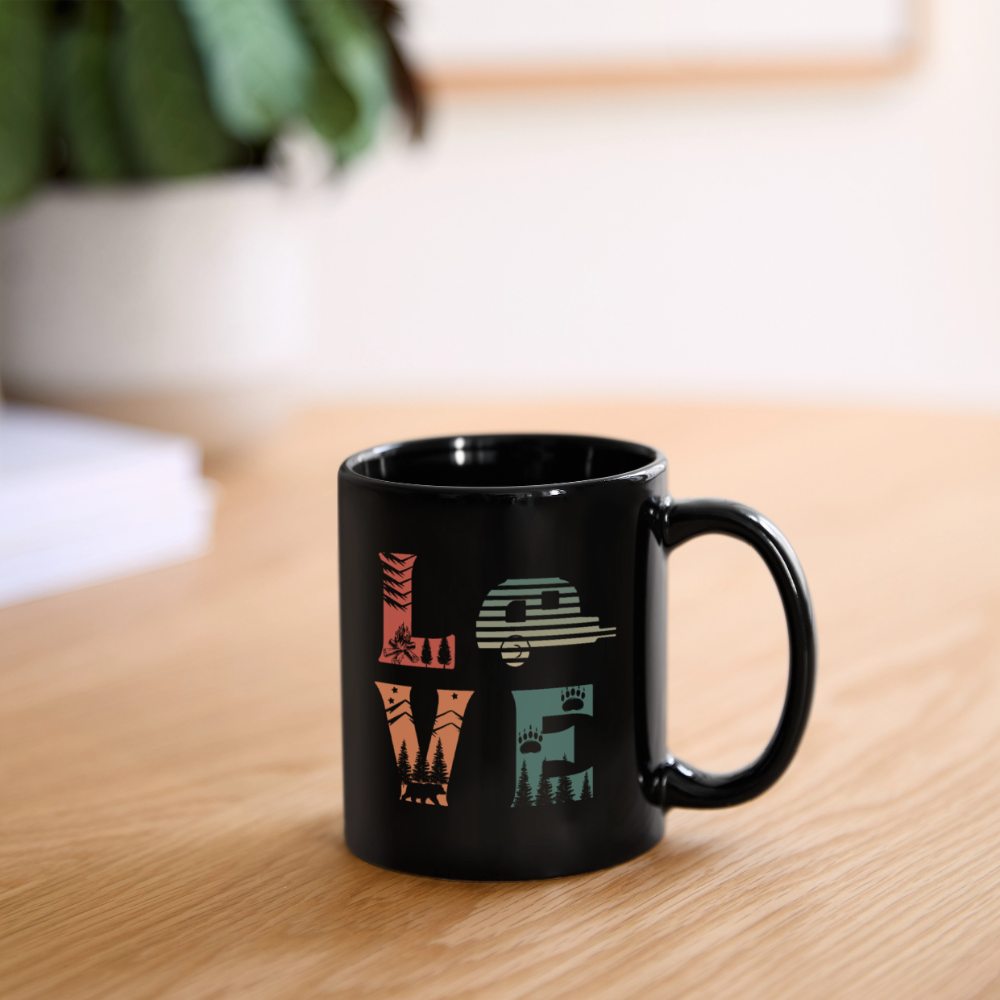 LOVE | Tasse einfarbig - Schwarz