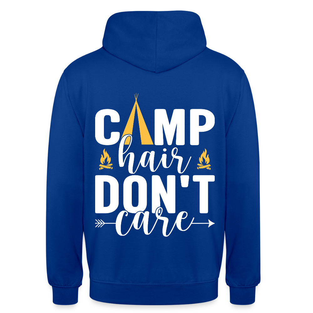 CAMP HAIR DON´T CARE | Unisex Hoodie - Royalblau