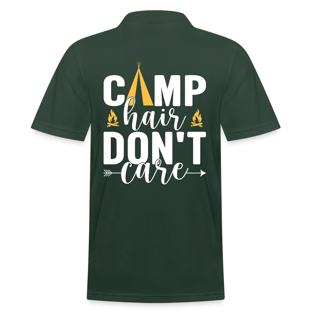 CAMP HAIR DON´T CARE | Männer Poloshirt - Tannengrün