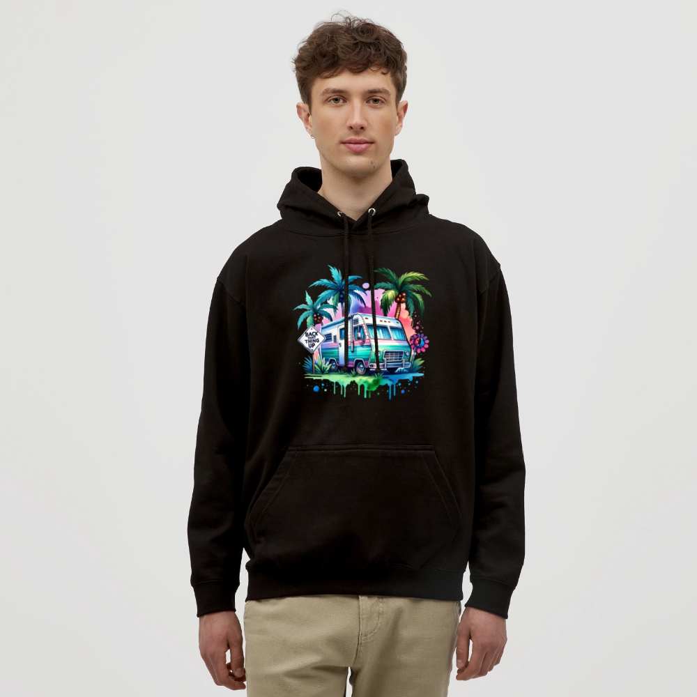 Wohnmobil unter Palmen | Unisex Hoodie - Schwarz