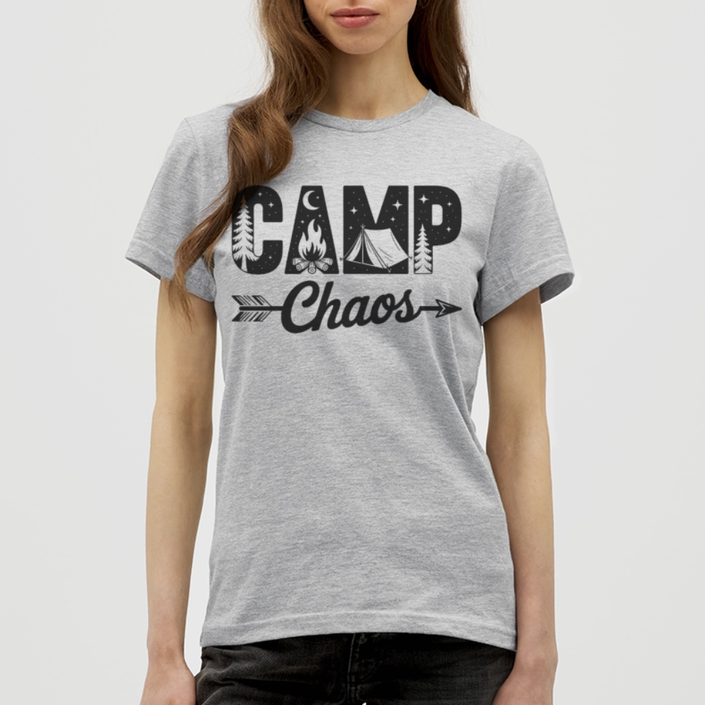CAMP CHAOS | Frauen T-Shirt - Grau meliert