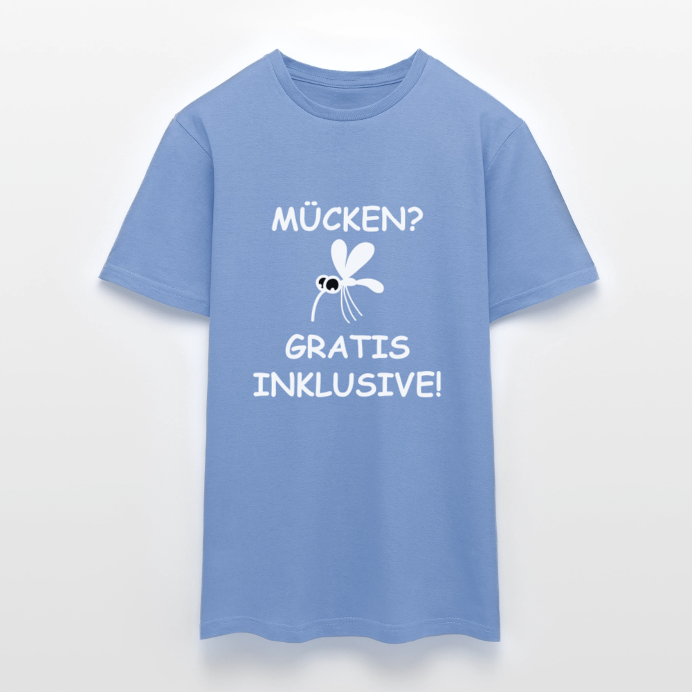MÜCKEN? GRATIS INKLUSIVE! | Männer T-Shirt - carolina blue