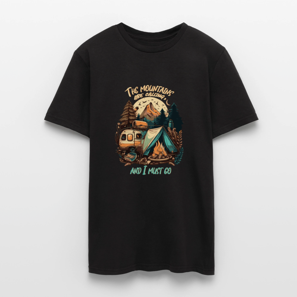 THE MOUNTAINS ARE CALLING | Männer T-Shirt - Schwarz