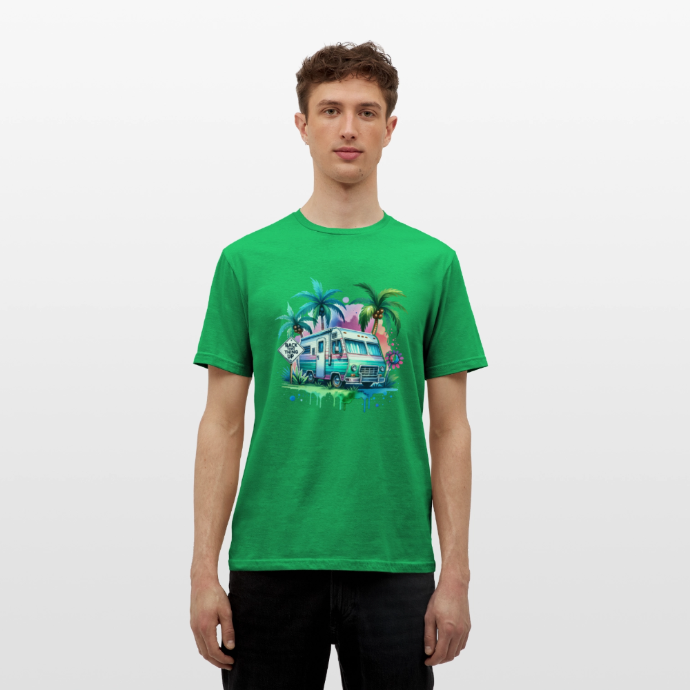 Wohnmobil unter Palmen | Männer T-Shirt - Kelly Green