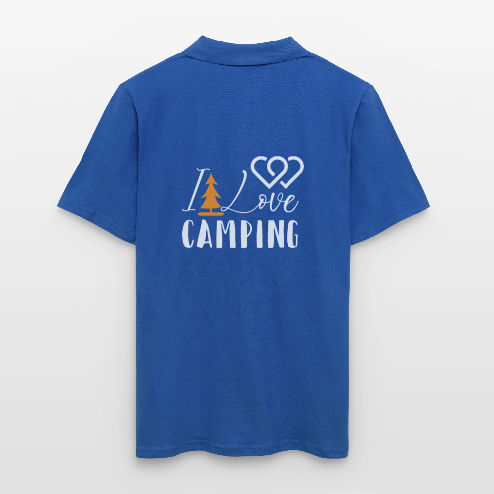 I LOVE CAMPING | Männer Poloshirt - Royalblau