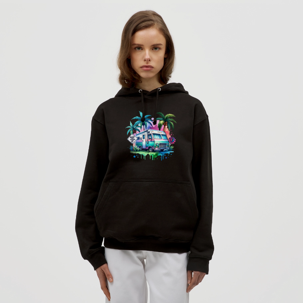 Wohnmobil unter Palmen | Unisex Hoodie - Schwarz