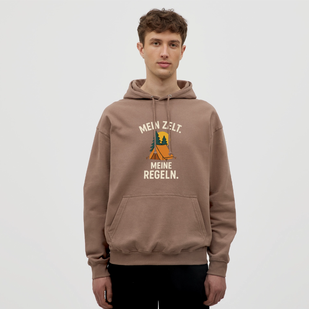 Mein Zelt. Meine Regeln | Unisex Hoodie - Mokka