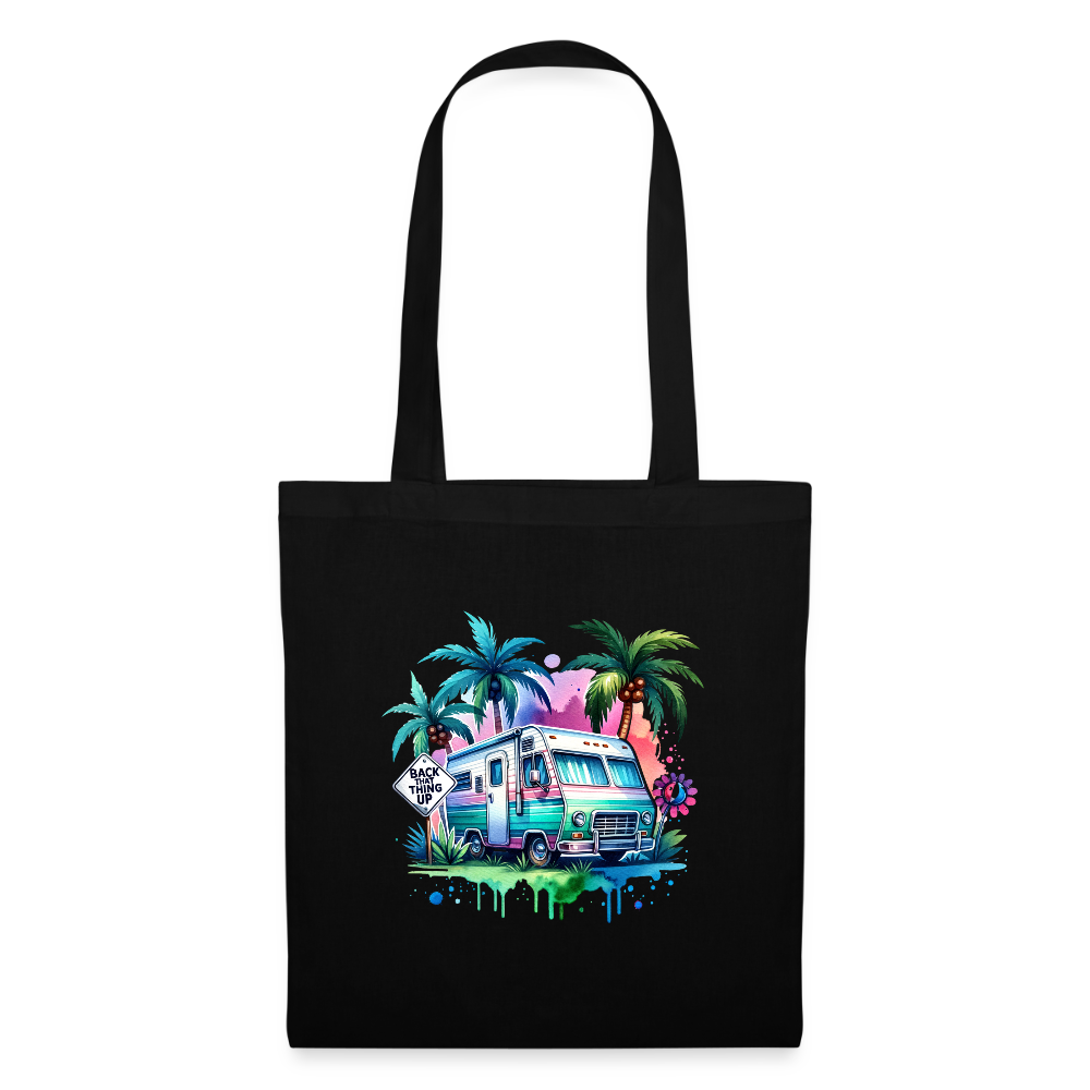 Wohnmobil unter Palmen | Stoffbeutel - Schwarz