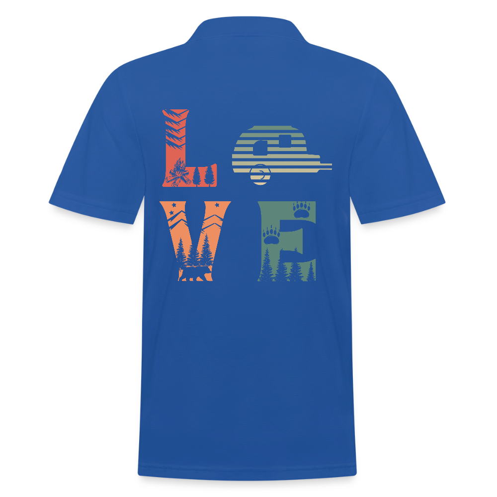 LOVE | Männer Poloshirt - Royalblau