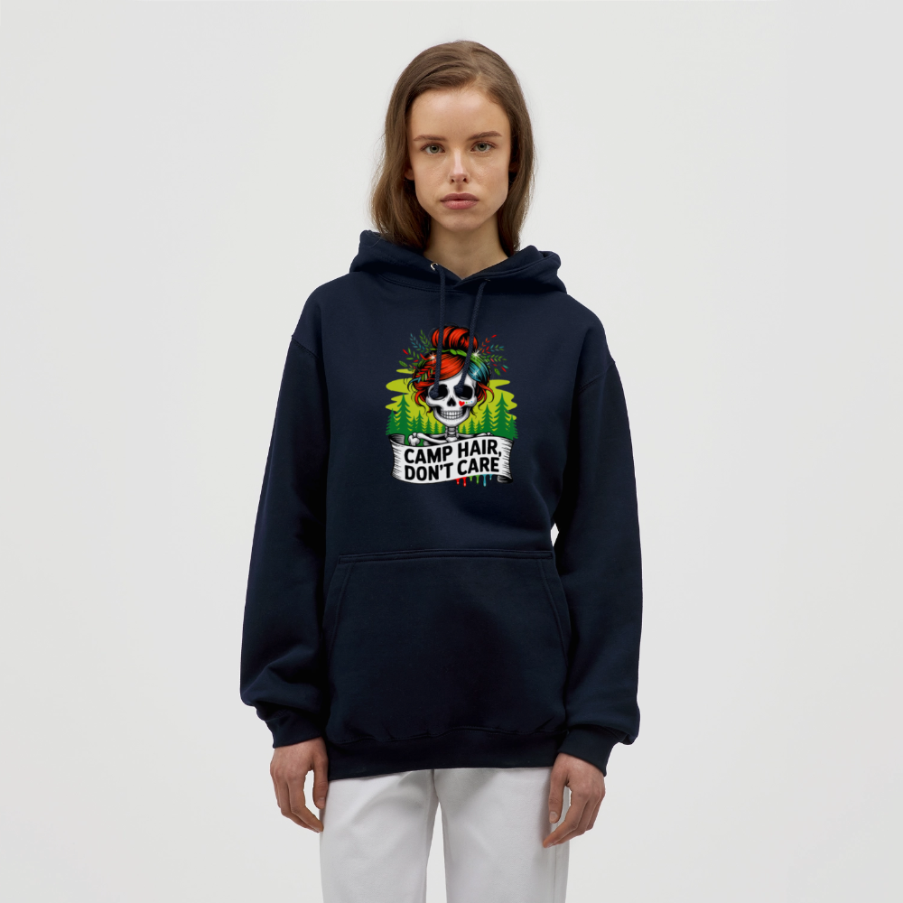 CAMP HAIR, DON´T CARE | Unisex Hoodie - Navy