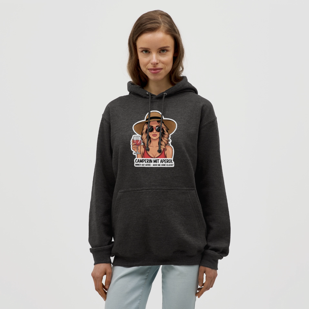 Camperin mit Aperol I Unisex Hoodie - Anthrazit