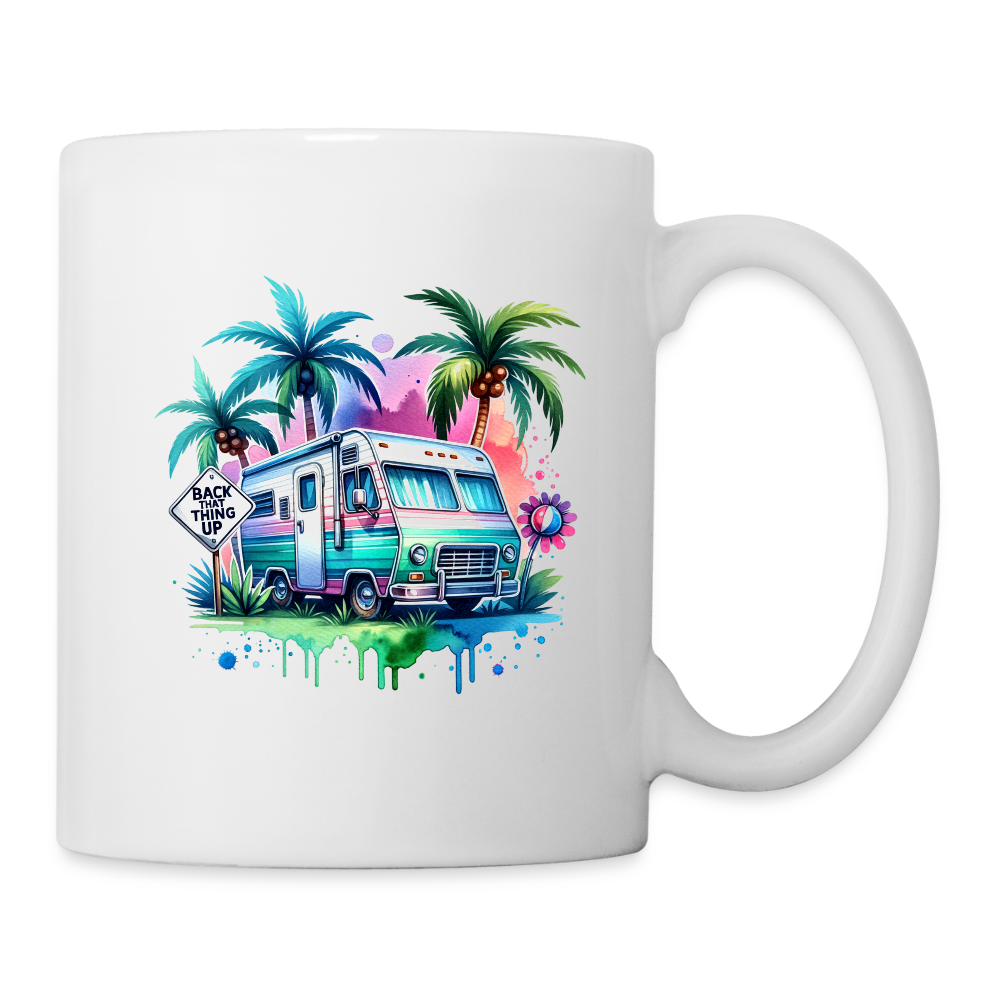 Wohnmobil unter Palmen | Tasse - Weiß