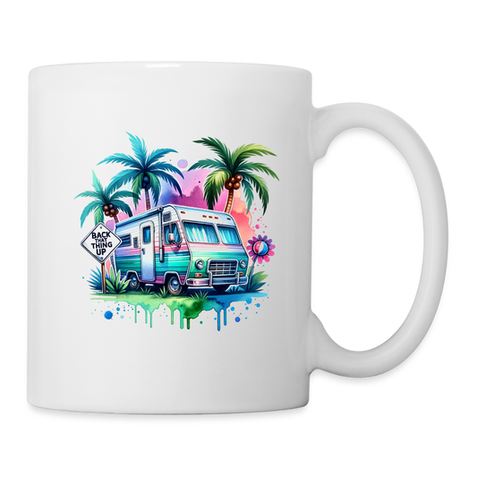 Wohnmobil unter Palmen | Tasse - Weiß