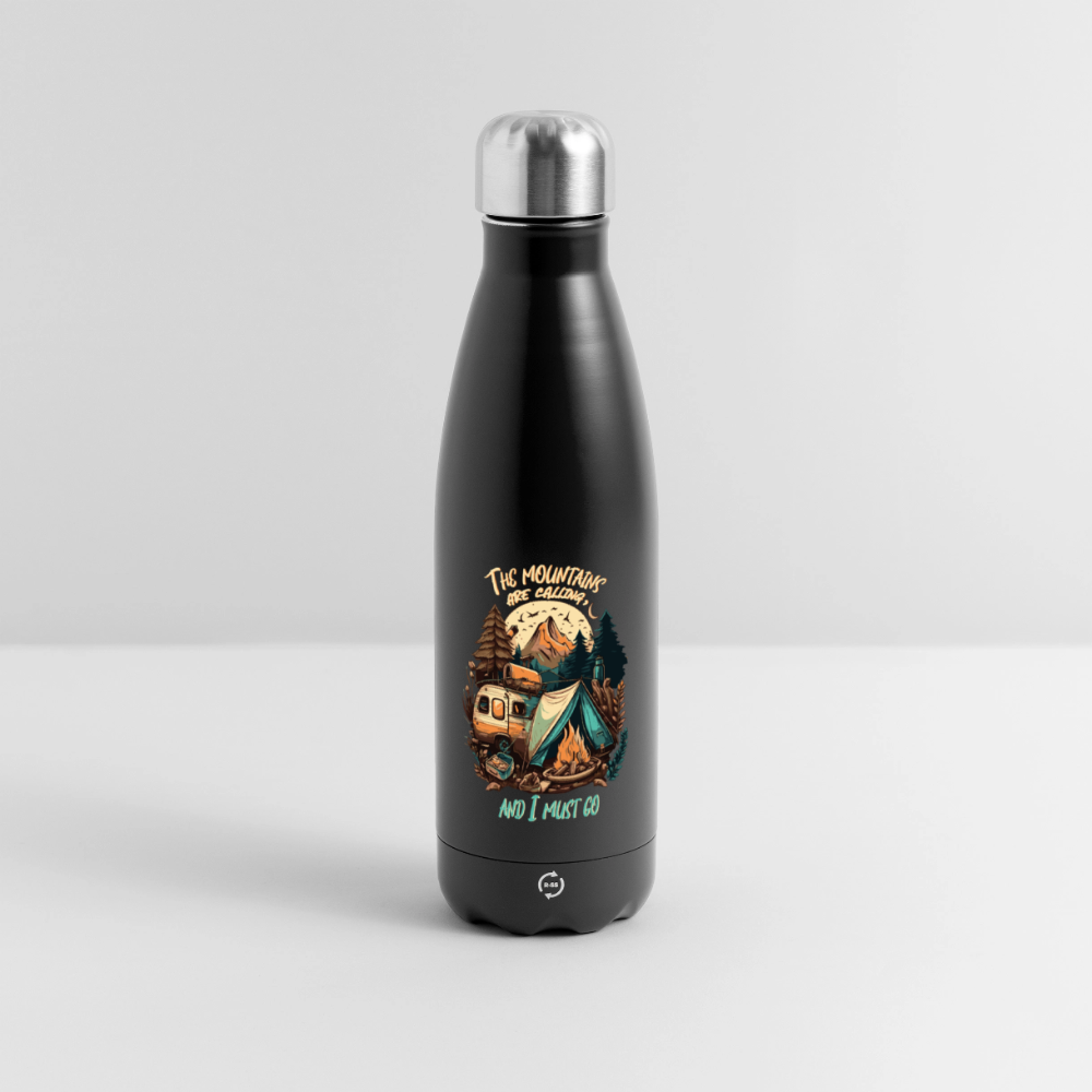 THE MOUNTAINS ARE CALLING | Thermosflasche 500 ml - Schwarz