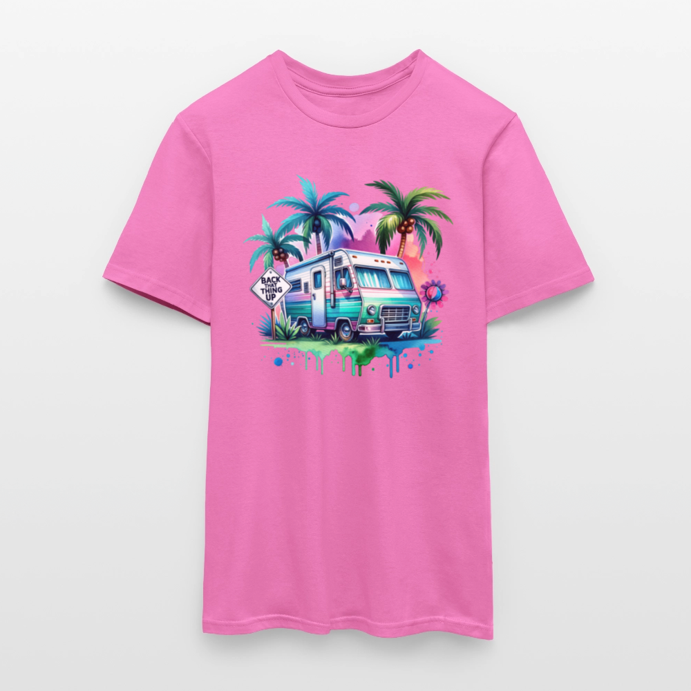Wohnmobil unter Palmen | Männer T-Shirt - Pink