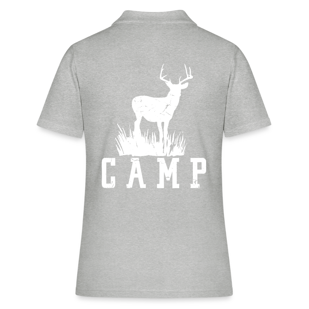 Camp | Frauen Polo Shirt - Grau meliert
