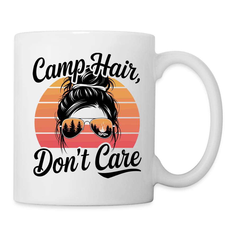 CAMP HAIR, DON´T CARE | Tasse - Weiß