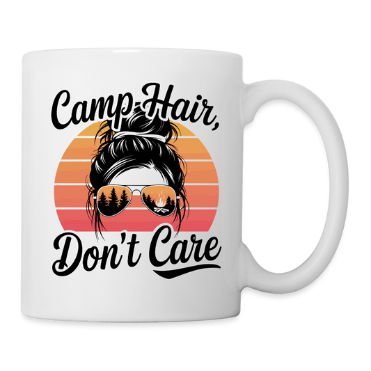 CAMP HAIR, DON´T CARE | Tasse - Weiß