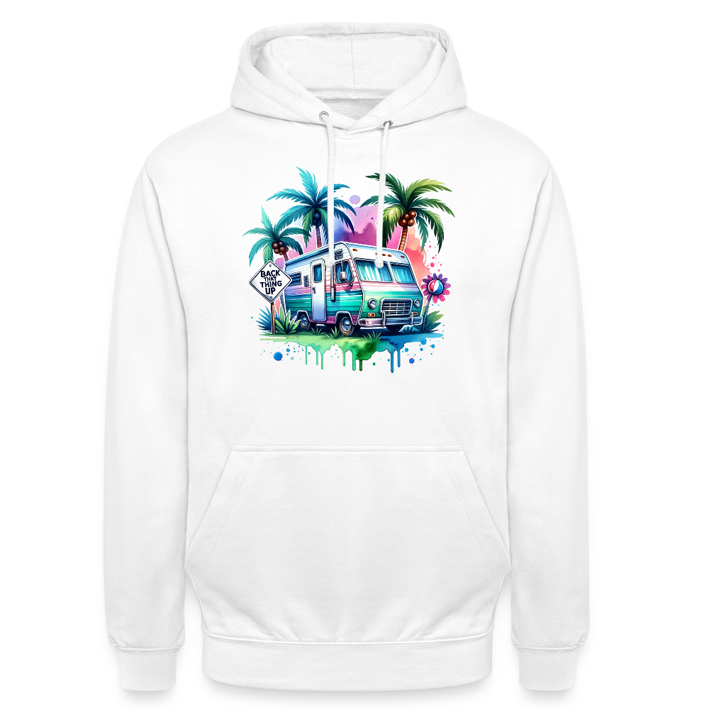 Wohnmobil unter Palmen | Unisex Hoodie - Weiß
