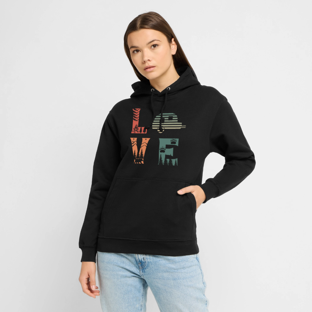 LOVE | Unisex Hoodie - Schwarz