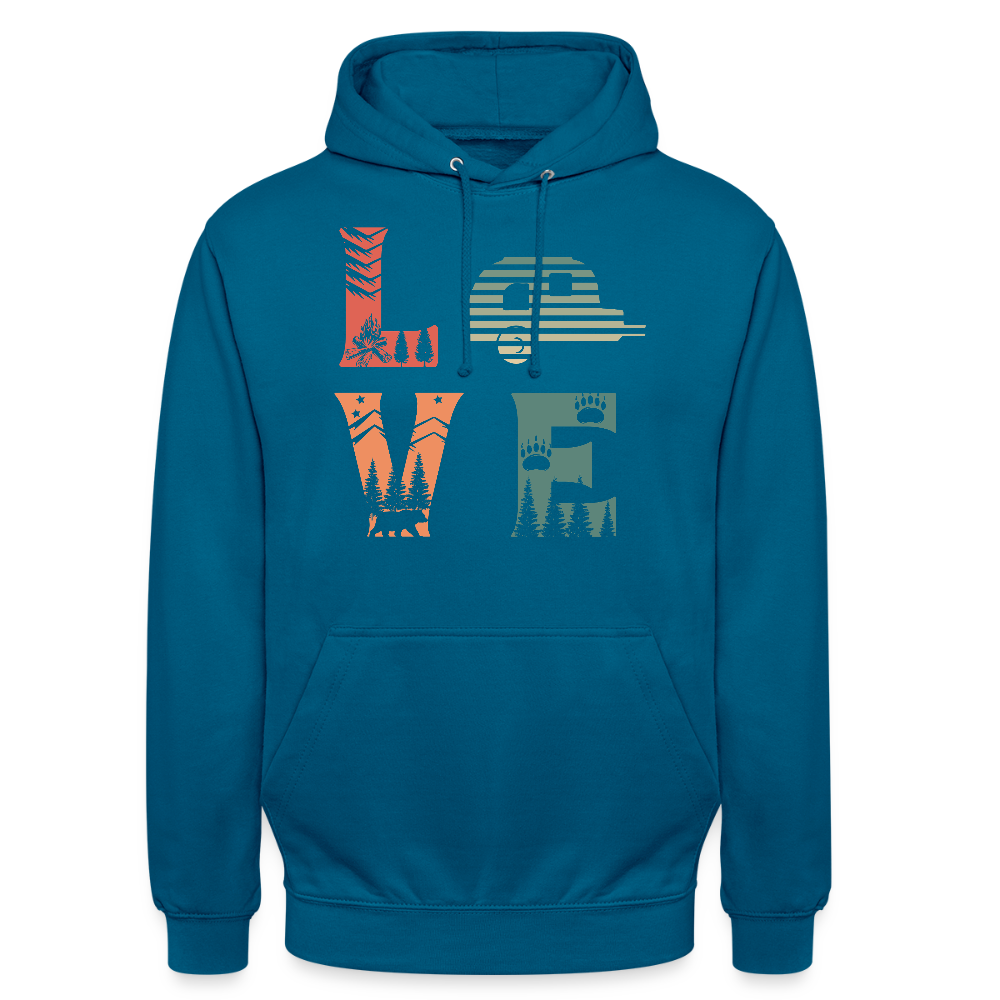 LOVE | Unisex Hoodie - Tiefseeblau 