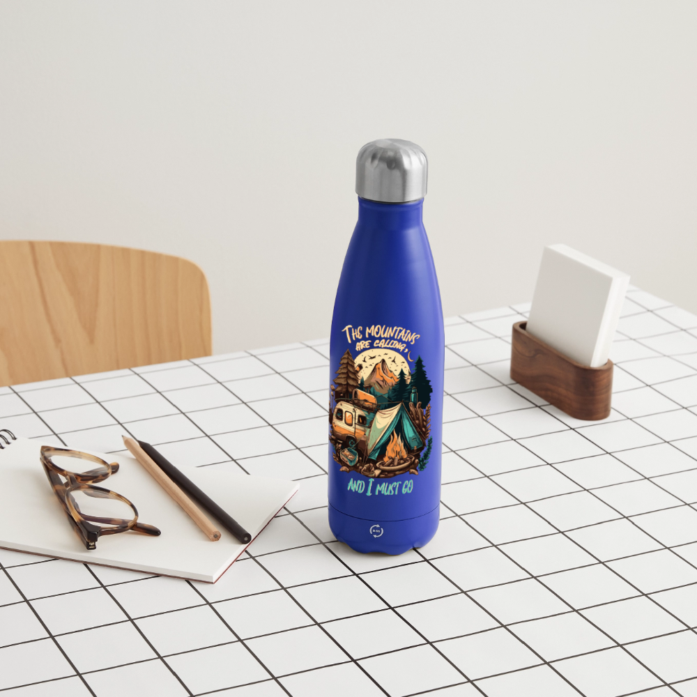 THE MOUNTAINS ARE CALLING | Thermosflasche 500 ml - Dunkelblau 