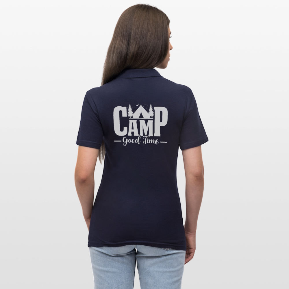 CAMP -GOOD TIME- | Frauen Polo Shirt - Navy